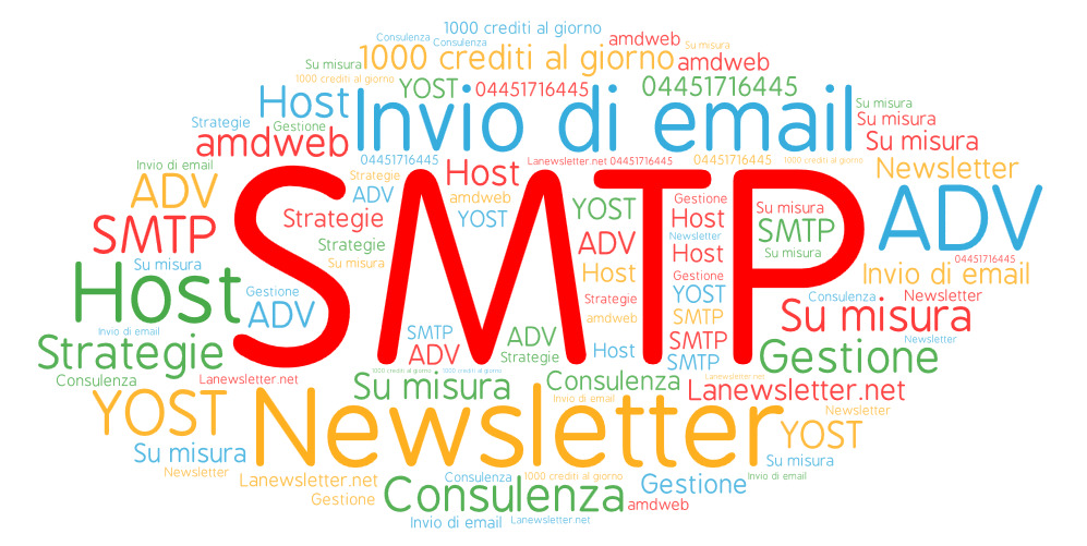 smtp dedicato 1000 crediti al giorno